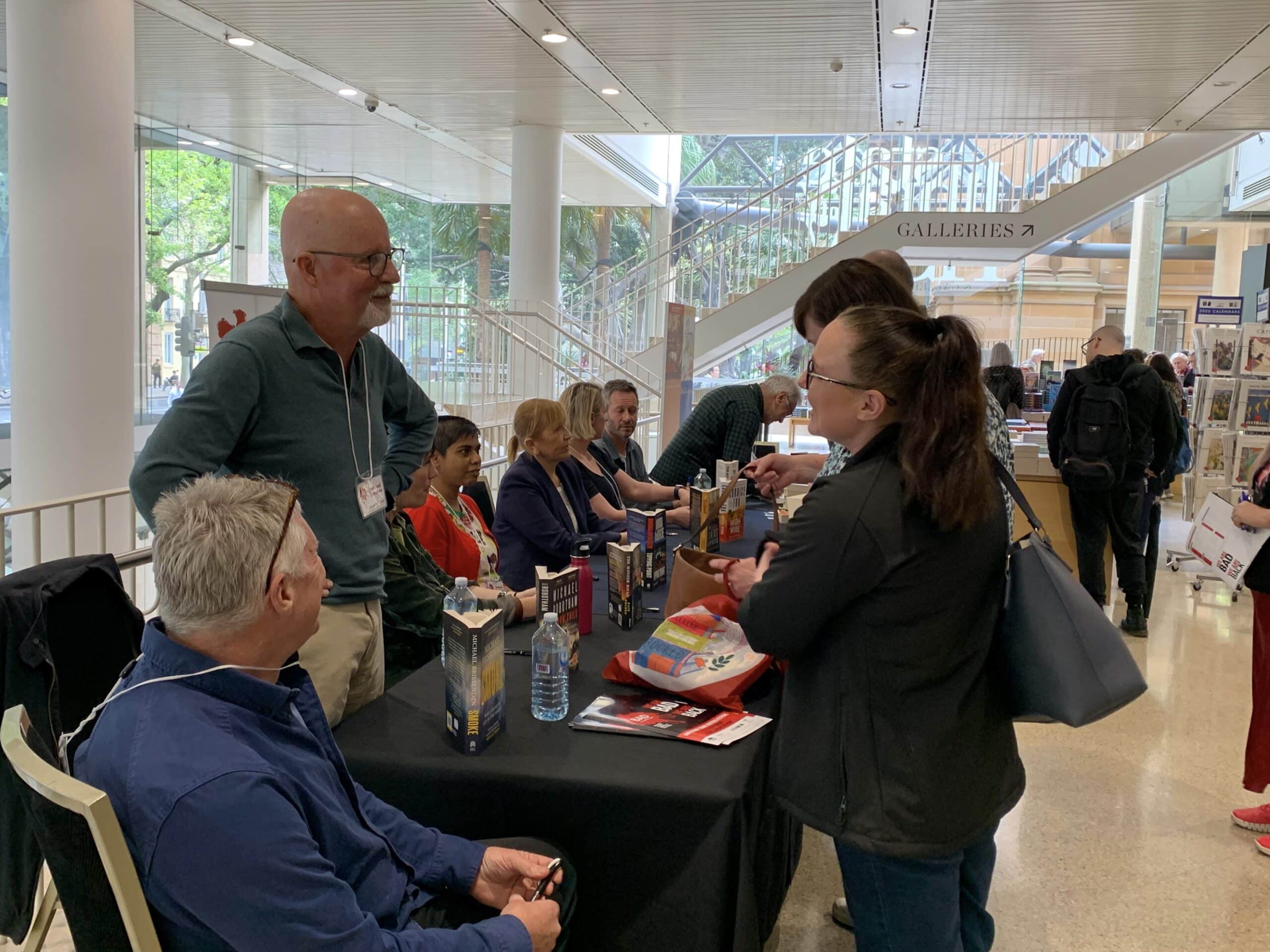 Michael Robotham at book signing